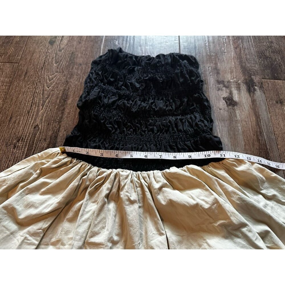 DISSH Black and Cream Strapless Mini Dress - Picture 6 of 8